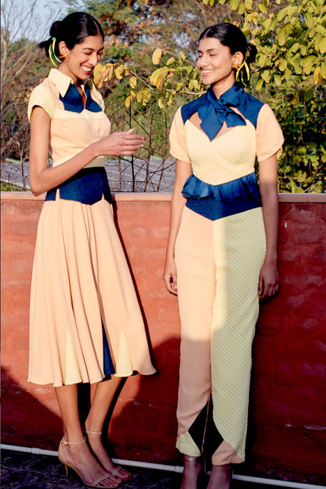 GINGHAM DOBBY PANT SET | Roze2.11