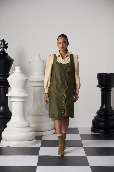 DECOY PINAFORE DRESS SET