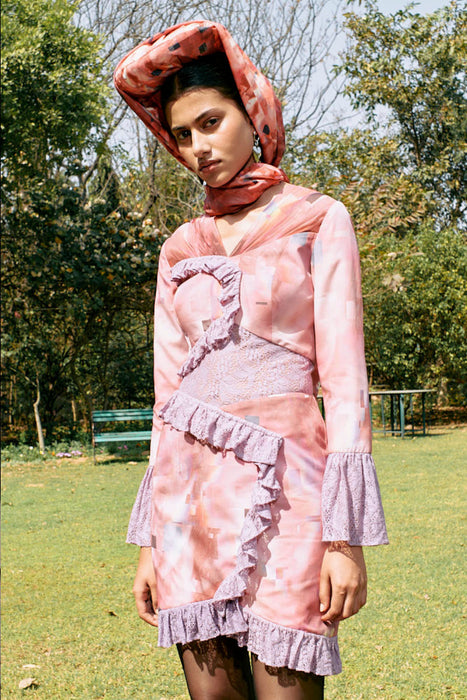 HELICONIA PARISIAN DRAMA DRESS | Roze2.11