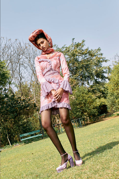 HELICONIA PARISIAN DRAMA DRESS | Roze2.11