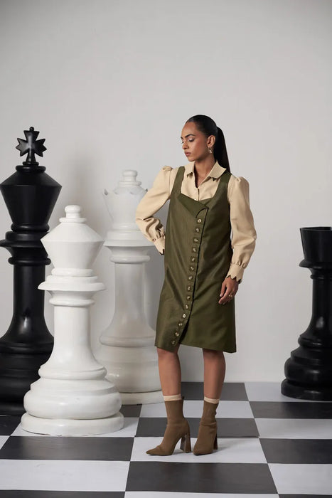 DECOY PINAFORE DRESS SET