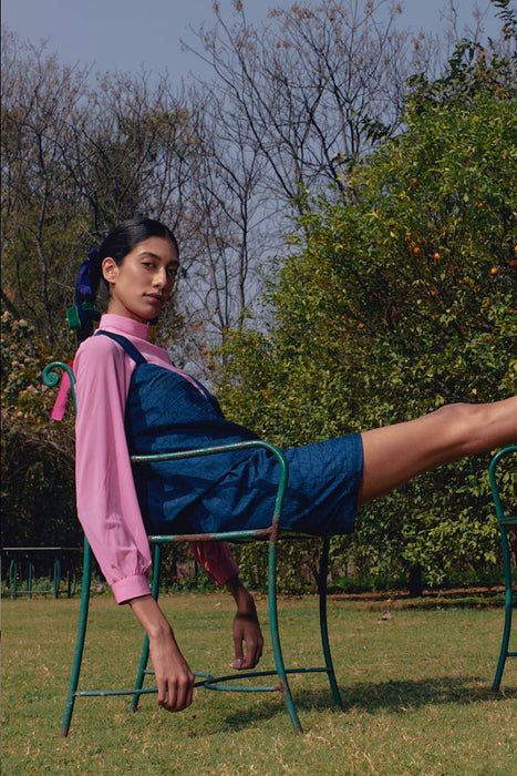 PLAYSUIT WITH FONDANT PINK MESH TOP | Roze2.11