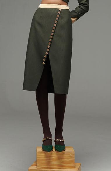 Calf Length  Skirt | Roze2.11