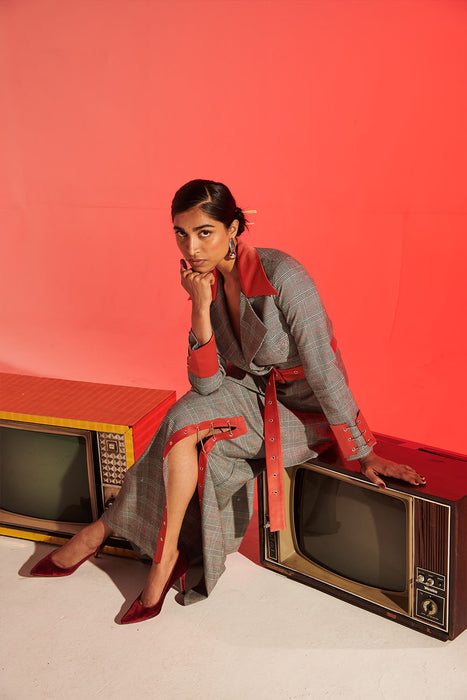 Blazer with Belt | Roze2.11