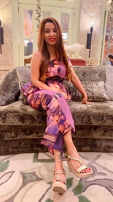 Single-shoulder jumpsuit