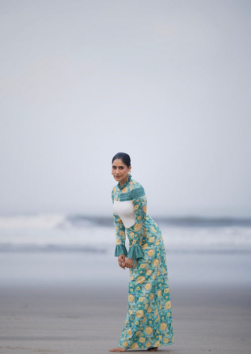 Structured maxi dress