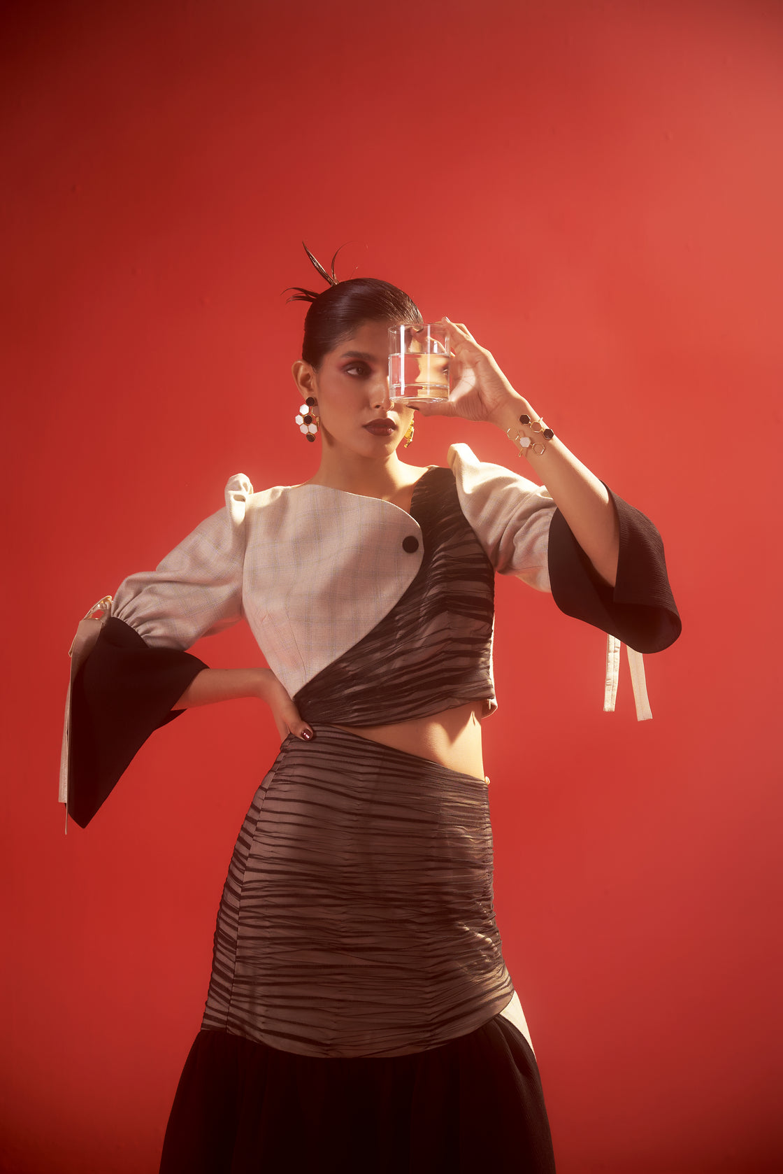 Demetra skirt and top set