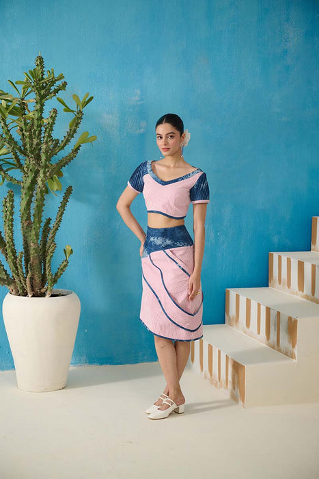 FRANKLIN DRAPED SKIRT COORD SET