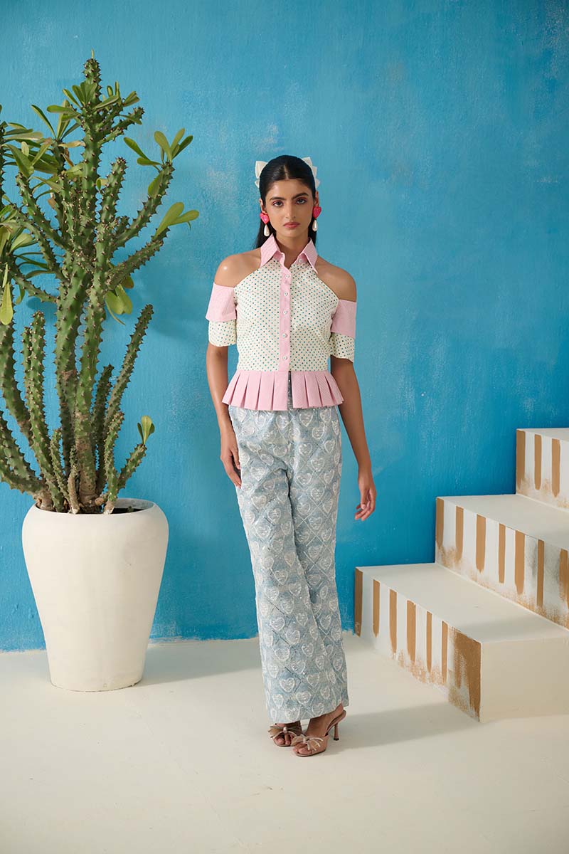 ALBRIGHT DENIM PANT COORD SET