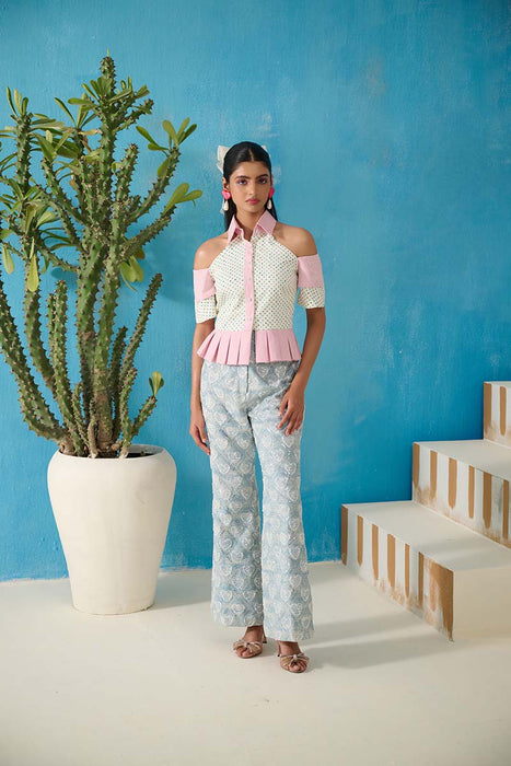 ALBRIGHT DENIM PANT COORD SET