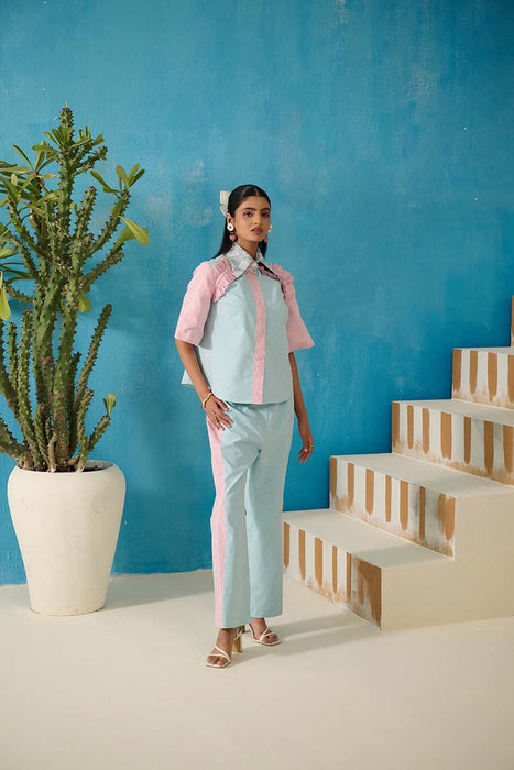 BIGELOW PATTERN ON PATTERN PANT COORD