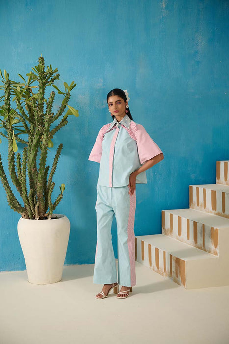 BIGELOW PATTERN ON PATTERN PANT COORD