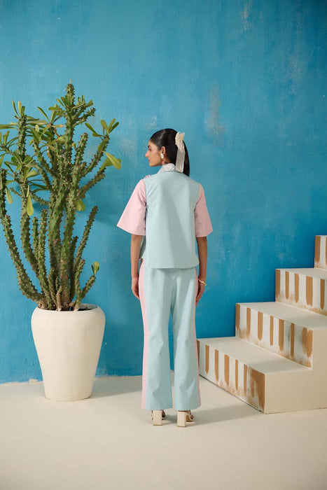 BIGELOW PATTERN ON PATTERN PANT COORD