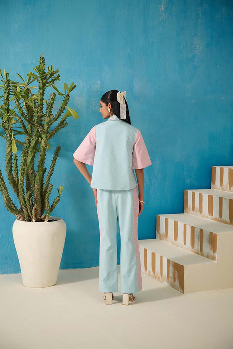 BIGELOW PATTERN ON PATTERN PANT COORD