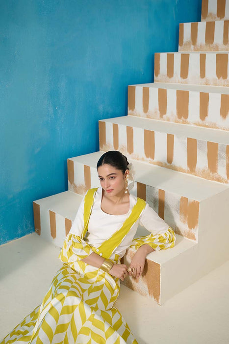 WINFREY DUNGAREE DRESS WITH BLOUSE COORD SET