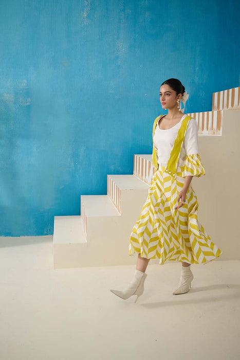 WINFREY DUNGAREE DRESS WITH BLOUSE COORD SET