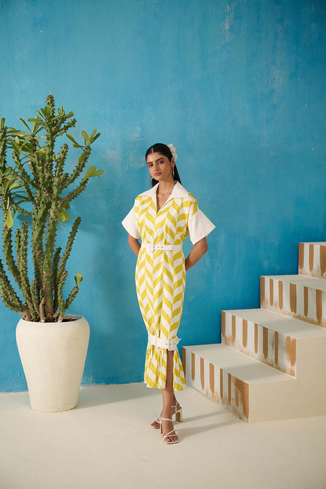 CORBETT RELAXED FIT GEORGETTE DRESS