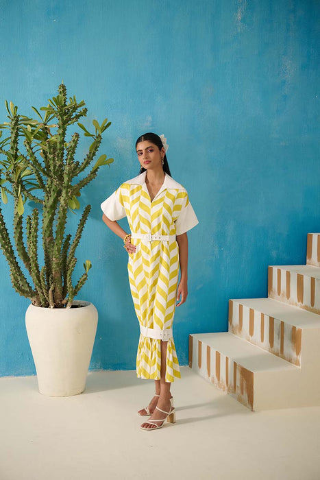 CORBETT RELAXED FIT GEORGETTE DRESS