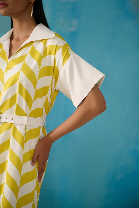 CORBETT RELAXED FIT GEORGETTE DRESS