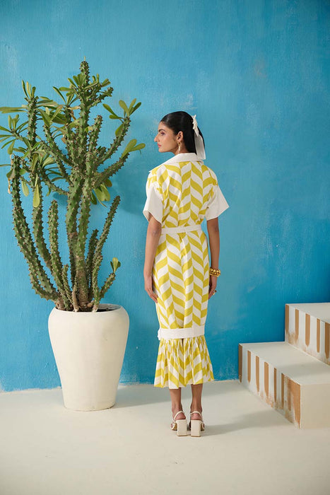 CORBETT RELAXED FIT GEORGETTE DRESS