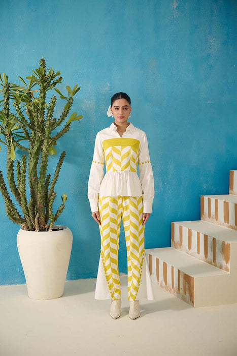 MORENO SHIRT-BOOT CUT TROUSERS COORD SET