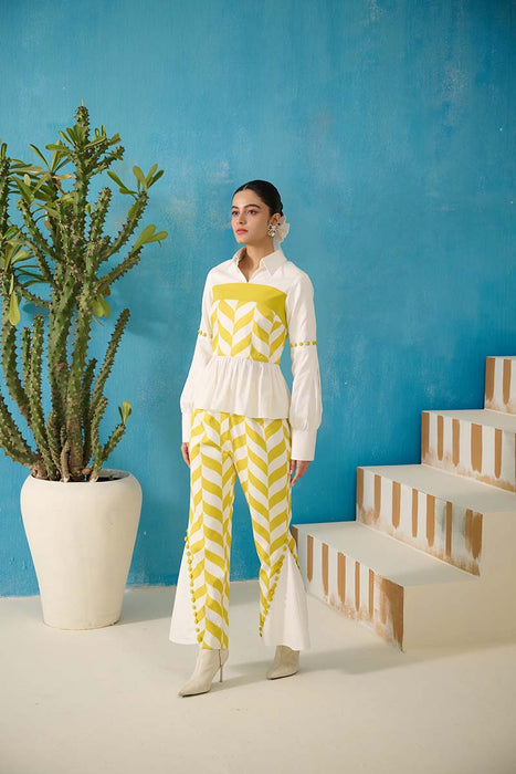 MORENO SHIRT-BOOT CUT TROUSERS COORD SET