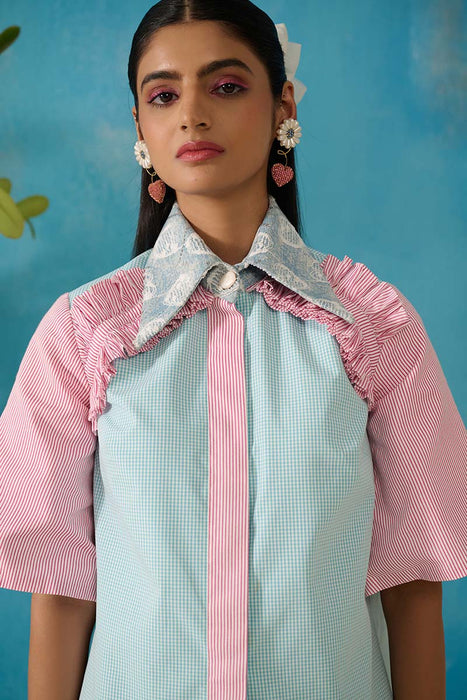 BIGELOW PATTERN ON PATTERN SHIRT