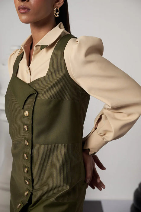 DECOY PINAFORE DRESS SET