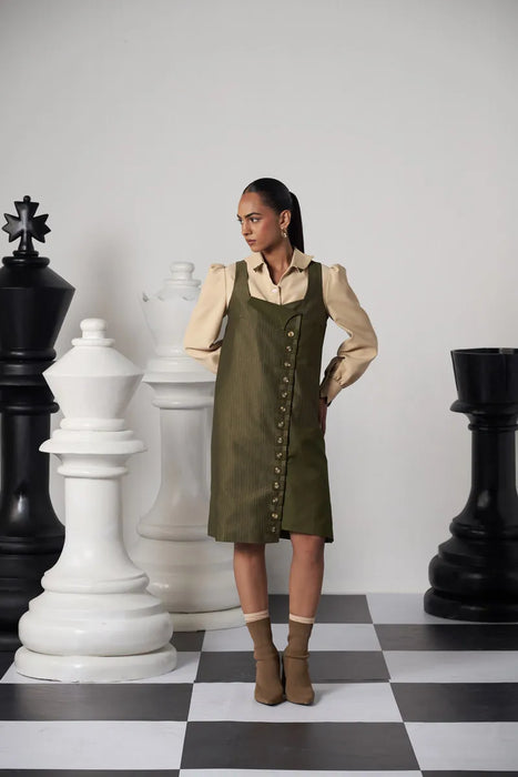 DECOY PINAFORE DRESS SET