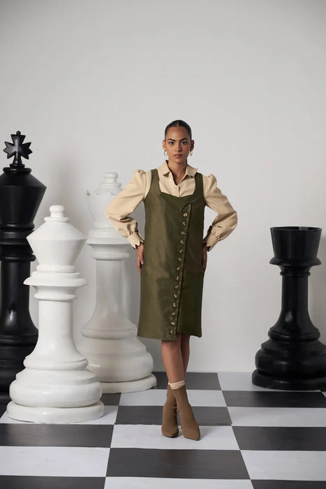 DECOY PINAFORE DRESS SET