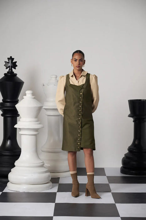 DECOY PINAFORE DRESS SET