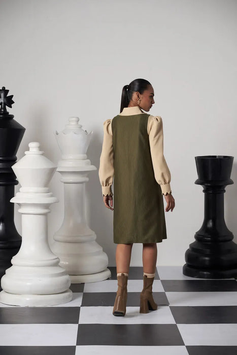 DECOY PINAFORE DRESS SET