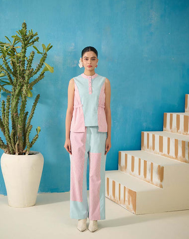 RIDE SLEEVELESS TOP PANT COORD SET