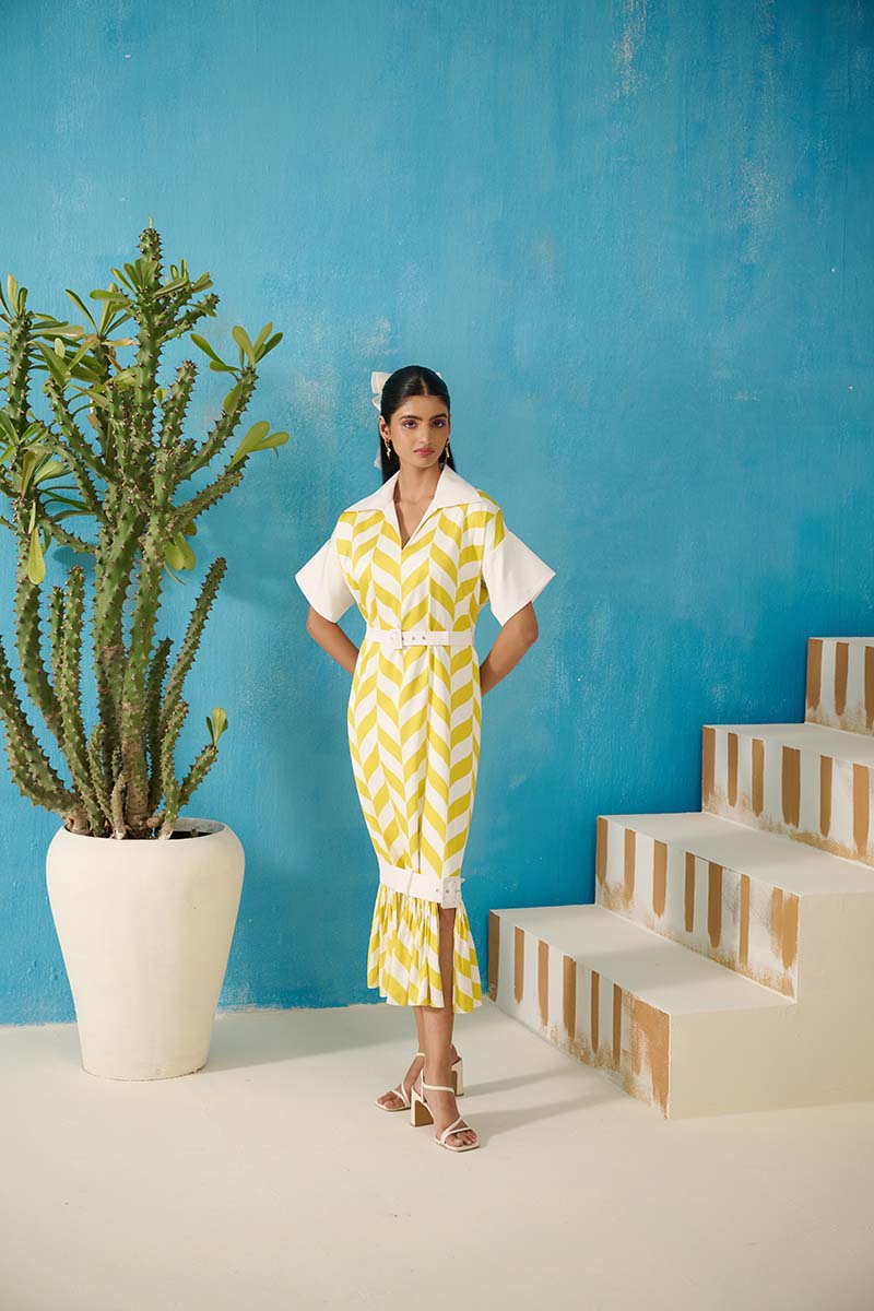 CORBETT RELAXED FIT GEORGETTE DRESS